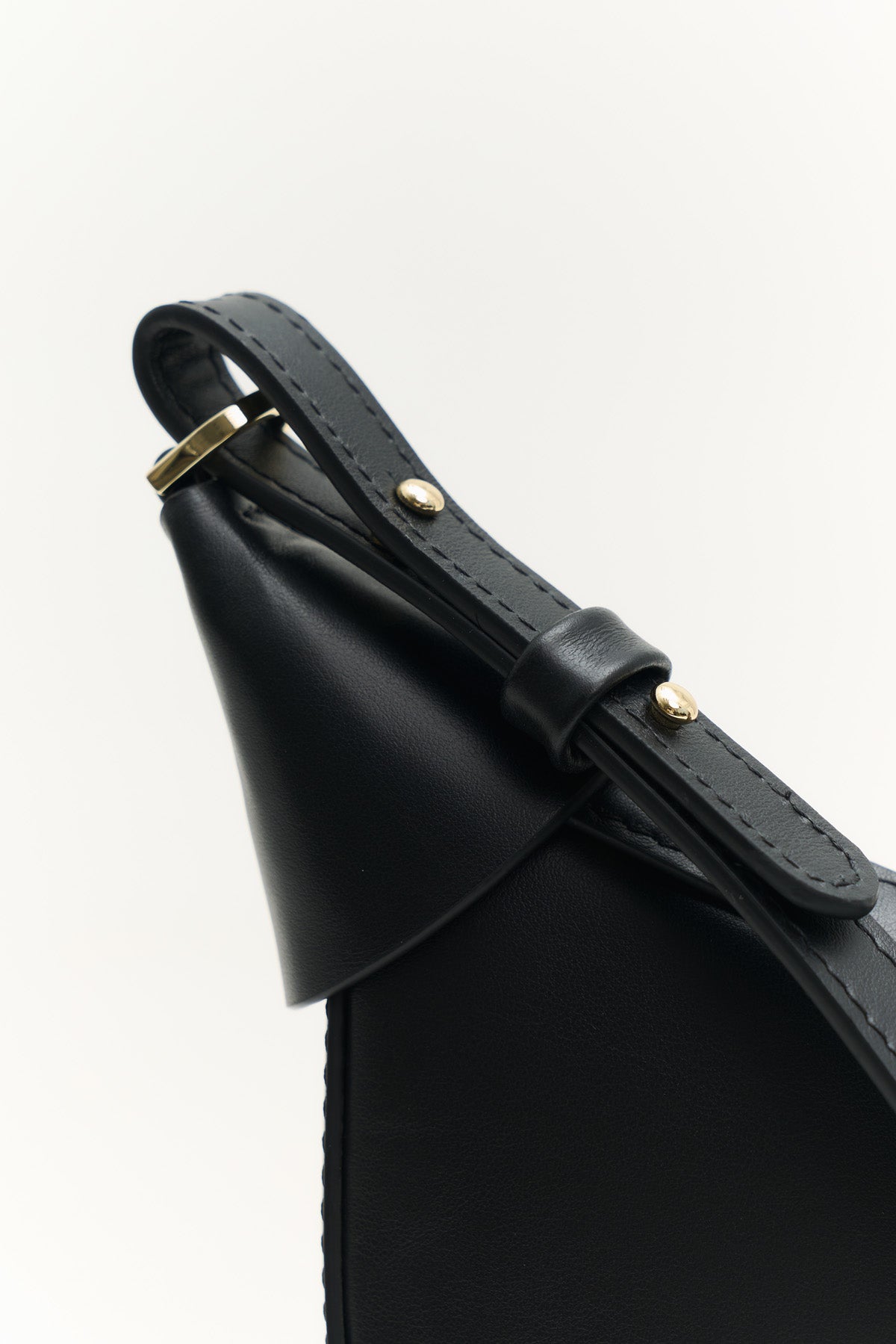 Geantă dama piele naturală  Etape Moon Black Nappa