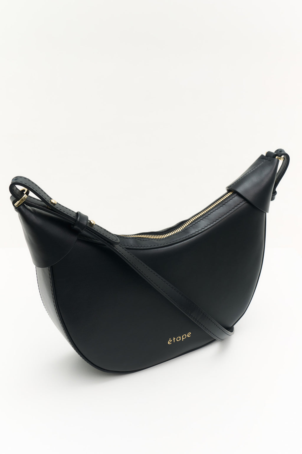 Geantă dama piele naturală  Etape Moon Black Nappa