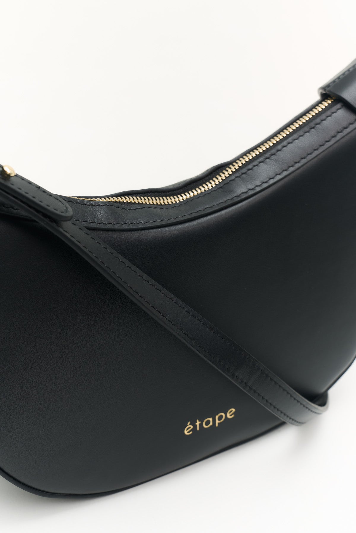 Geantă dama piele naturală  Etape Moon Black Nappa