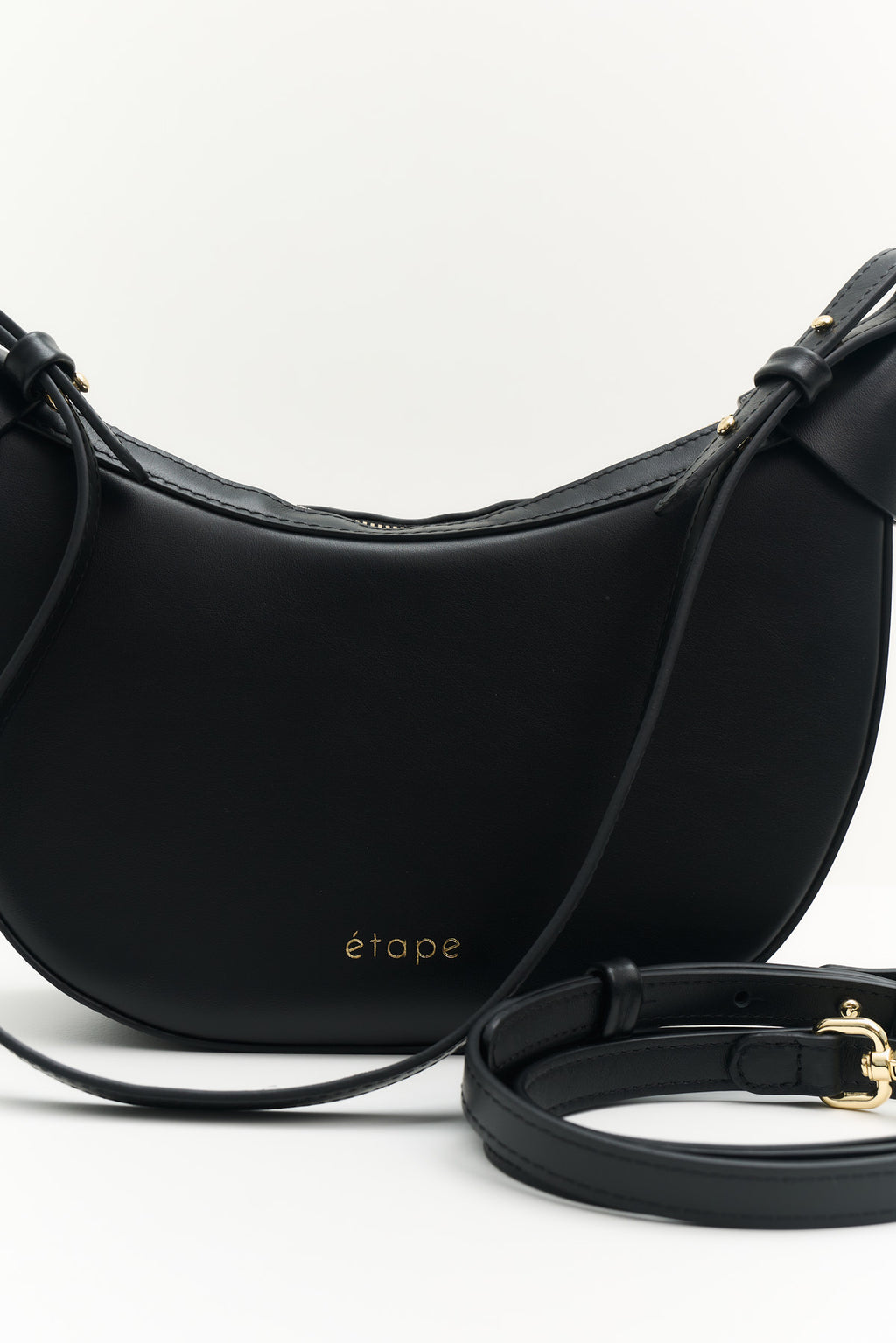 Geantă dama piele naturală  Etape Moon Black Nappa