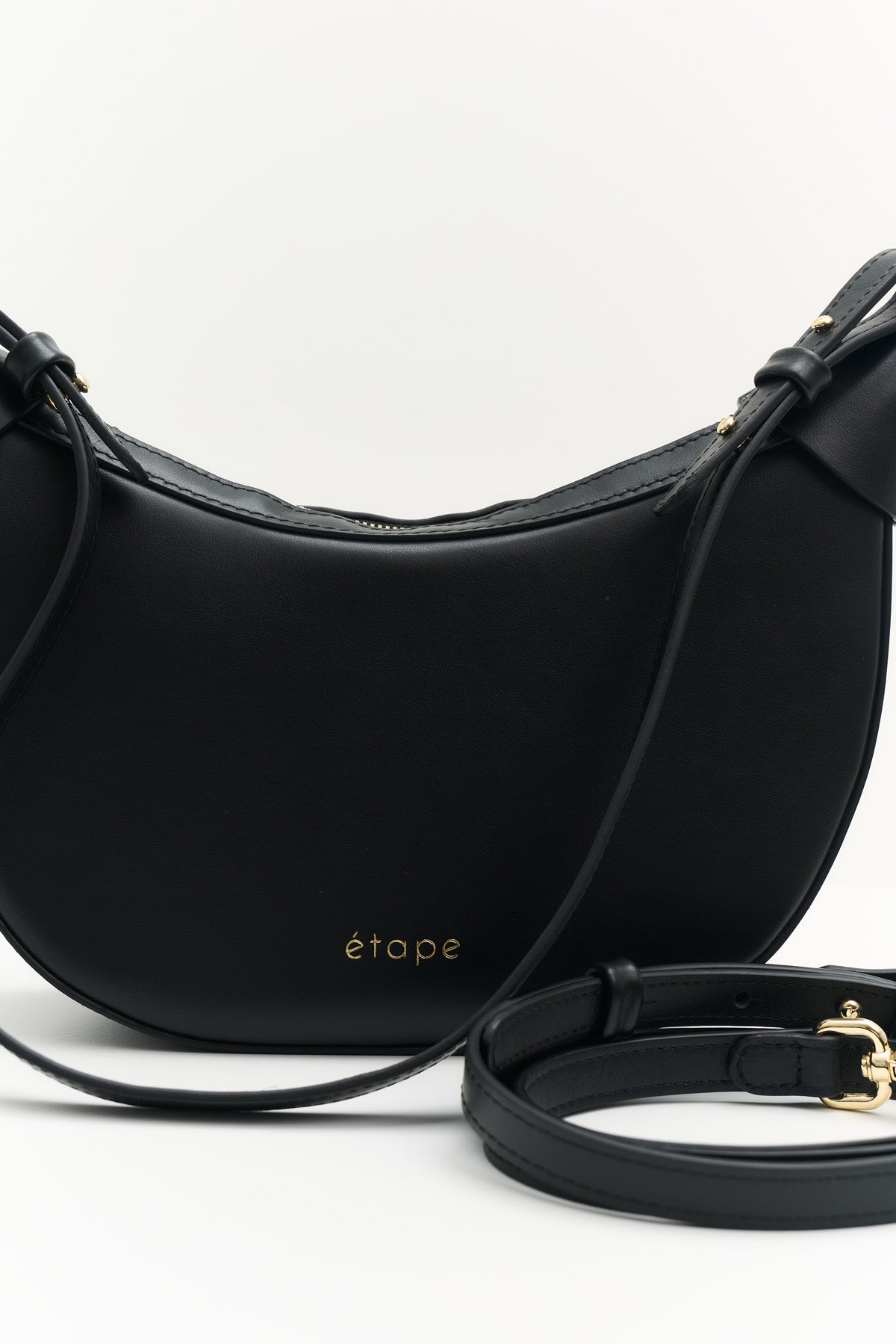 Geantă dama piele naturală  Etape Moon Black Nappa
