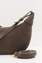 Geantă dama piele naturală de căprioară Etape Moon Truffle Suede