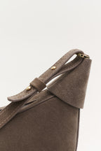 Geantă dama piele naturală de căprioară Etape Moon Truffle Suede