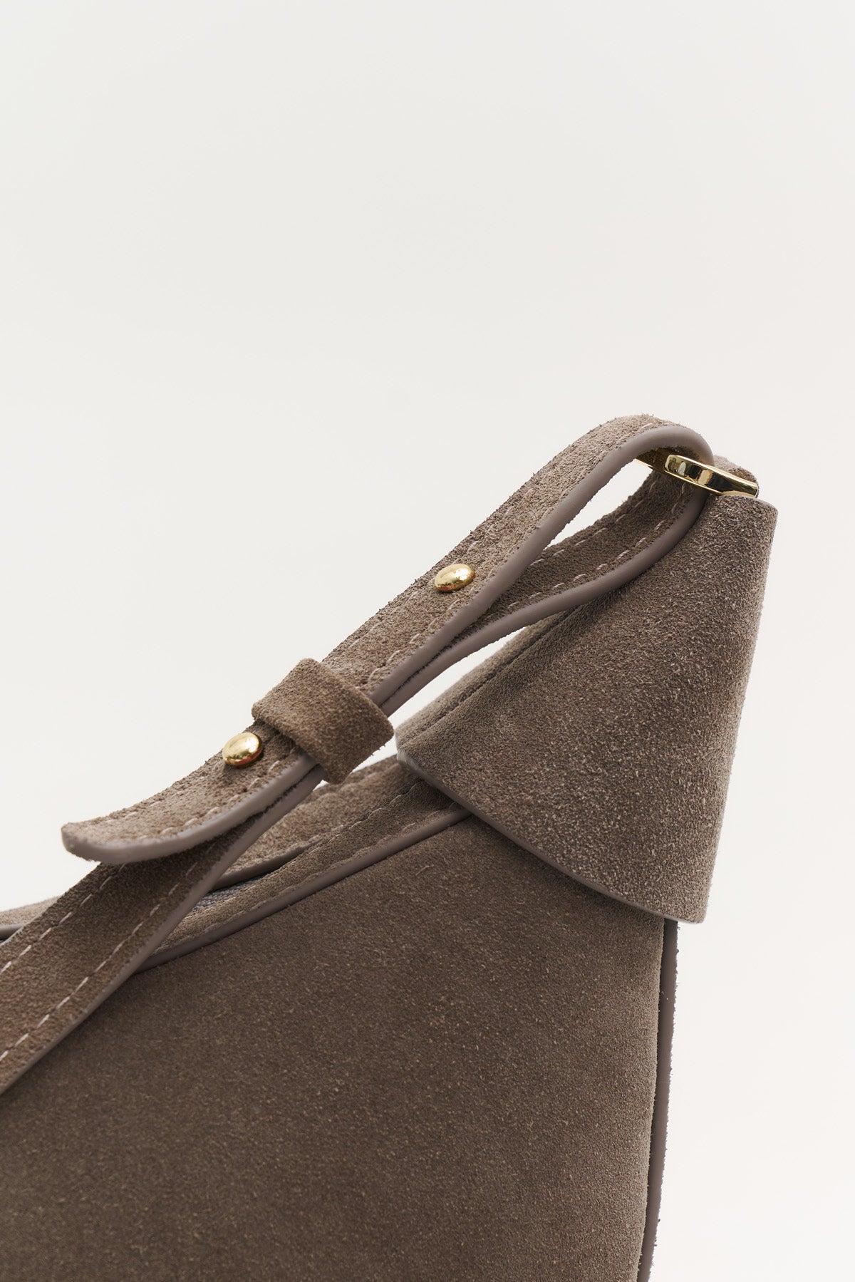 Geantă dama piele naturală de căprioară Etape Moon Truffle Suede