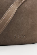 Geantă dama piele naturală de căprioară Etape Moon Truffle Suede