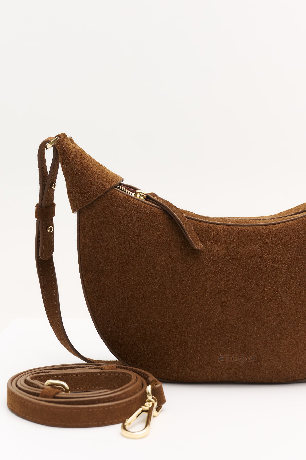 Geantă dama piele naturală de căprioară Etape Moon Bruchatto Suede