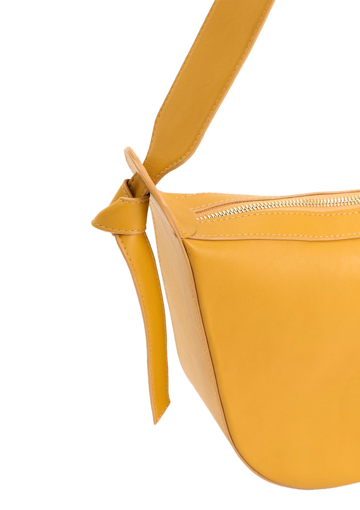 Geantă dama piele naturală Etape Croissant Grande Amber Nappa