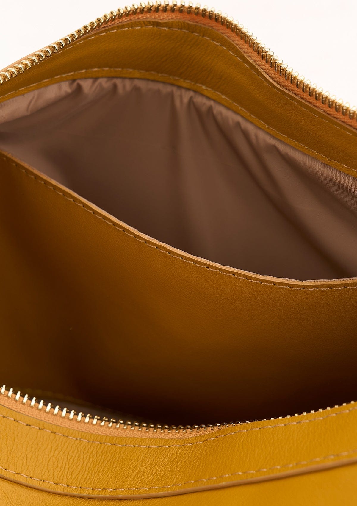 Geantă dama piele naturală Etape Croissant Grande Amber Nappa