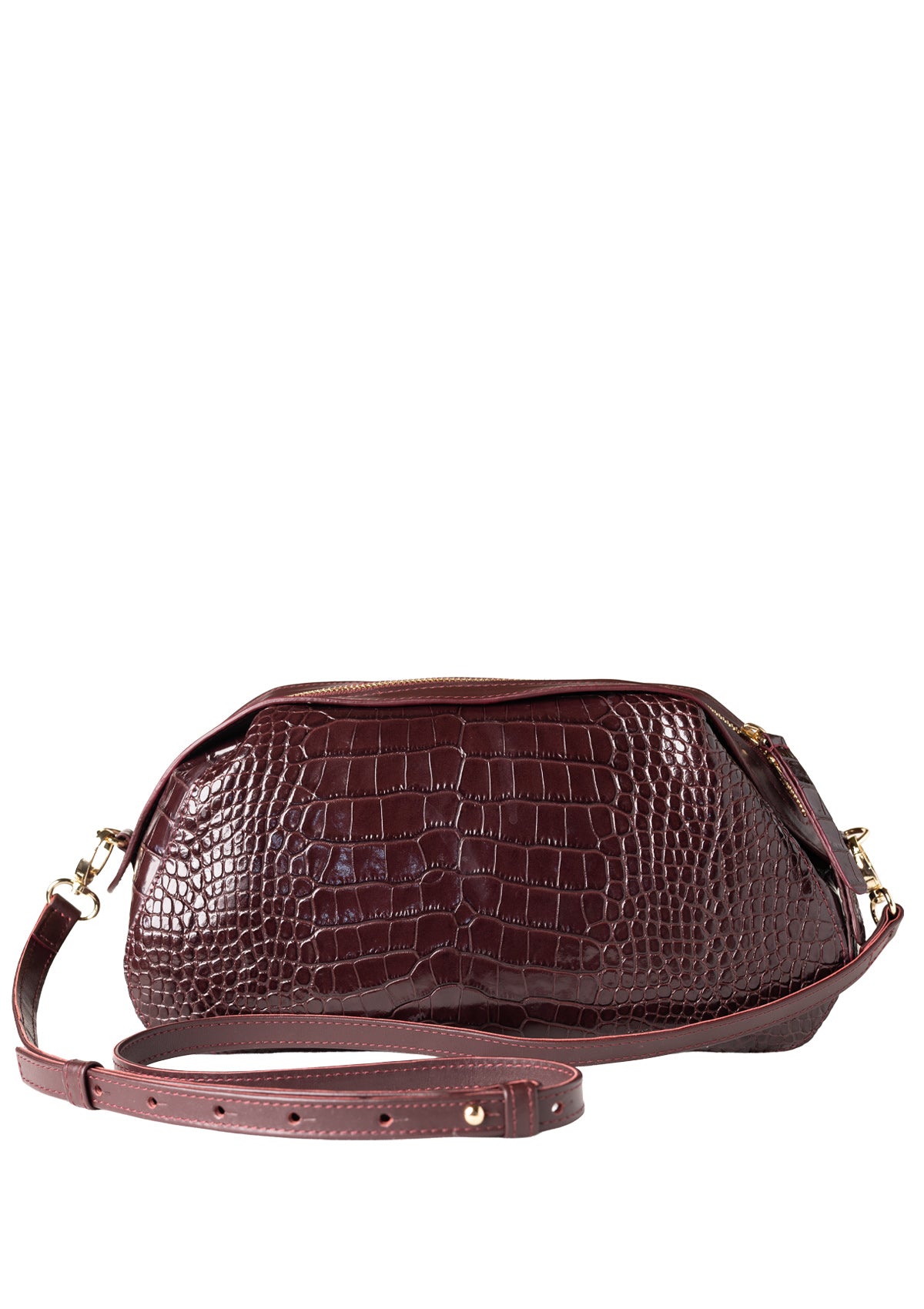 Женская сумка из натуральной кожи Étape Venice Crocco Burgundy