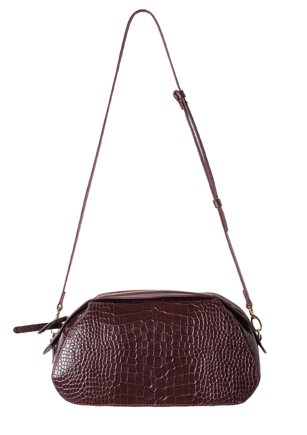 Женская сумка из натуральной кожи Étape Venice Crocco Burgundy